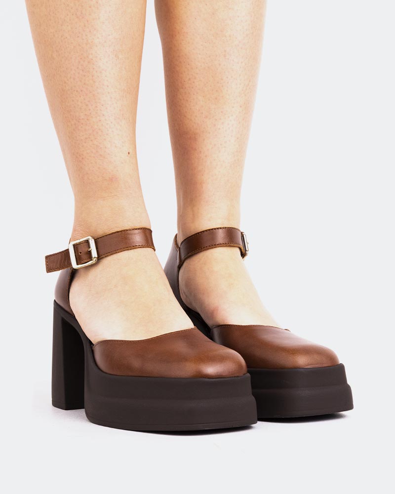 L'intervalle Marconi Brun Cuir Brun