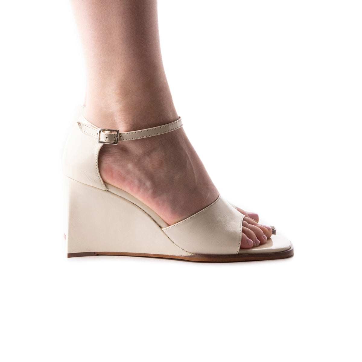 l'intervalle Mariposa Blanc Cassé Cuir Blanc