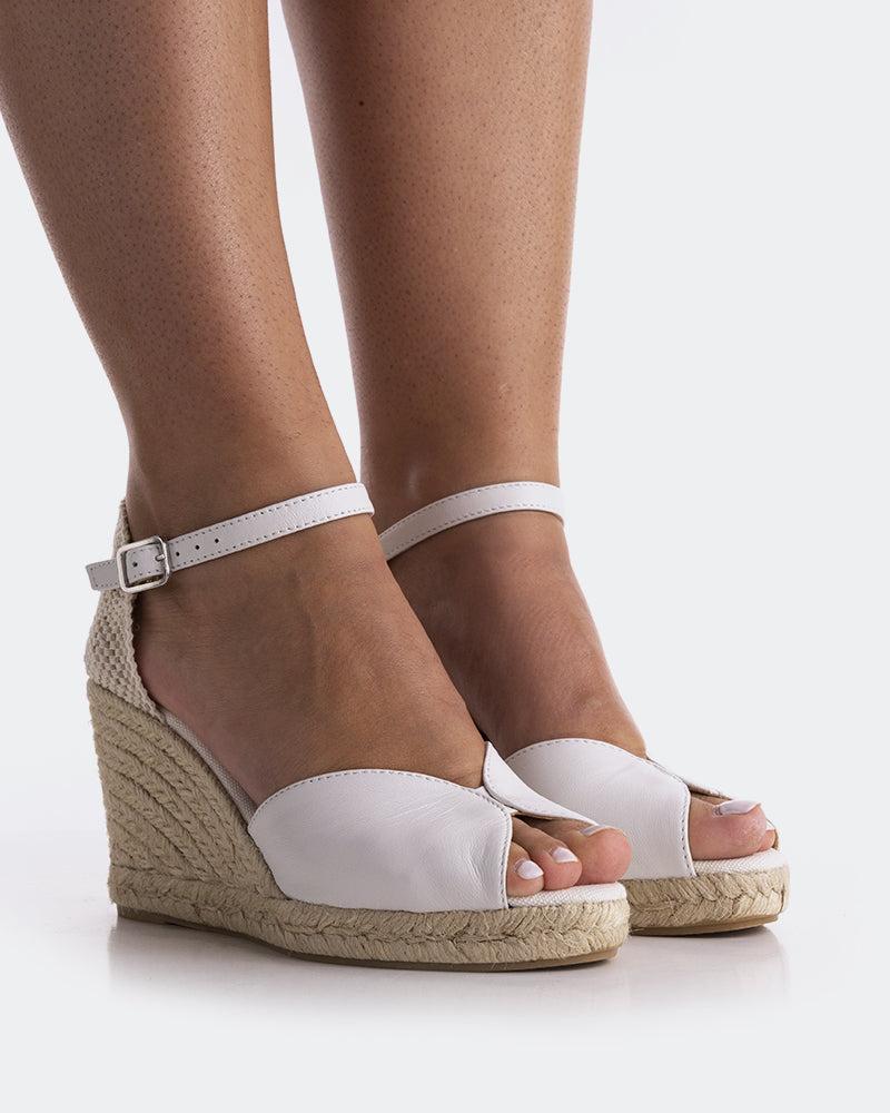 L'intervalle Marzia Blanc Cuir Blanc