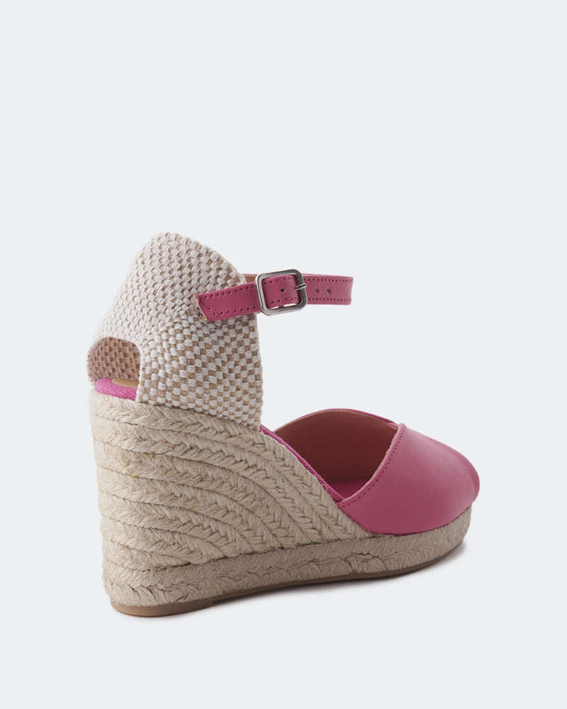 L'intervalle Marzia Rose Cuir Rose