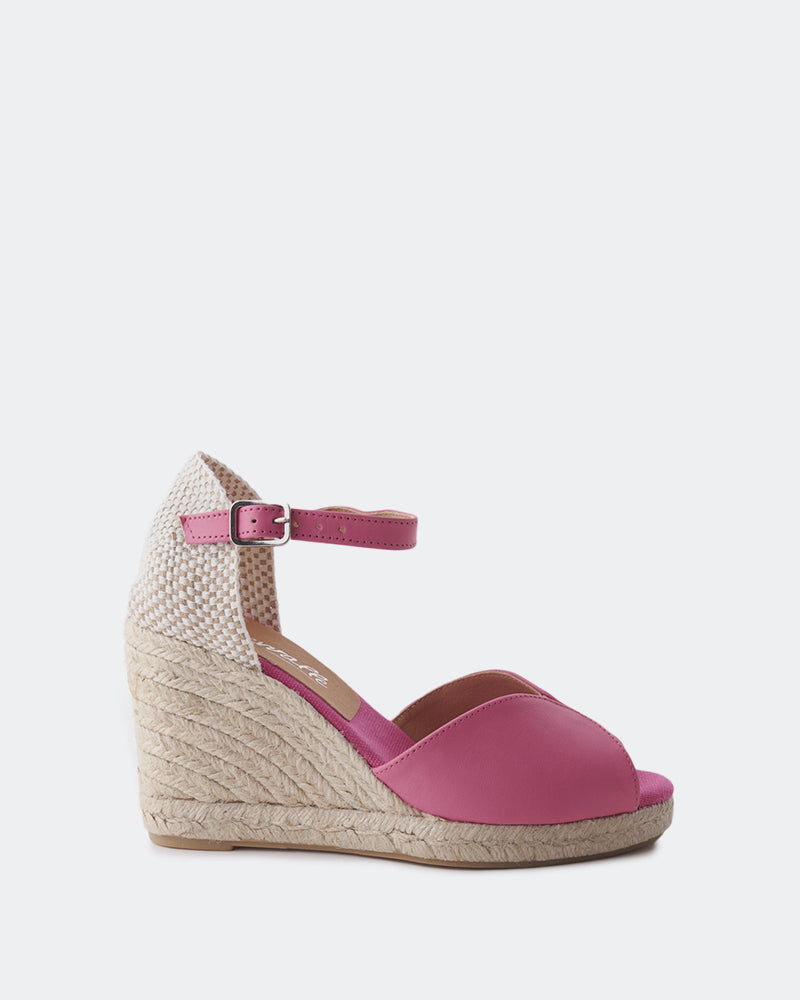 l'intervalle Marzia Rose Cuir Rose
