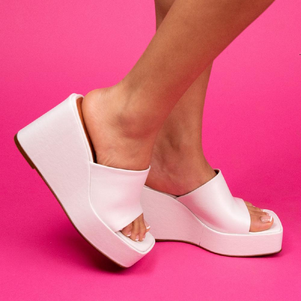 L'intervalle Matamoros Blanc Cuir Blanc