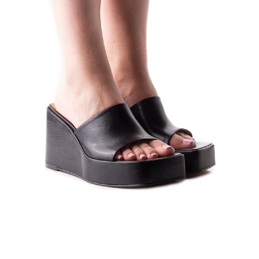 L'intervalle Matamoros Noir Cuir Noir