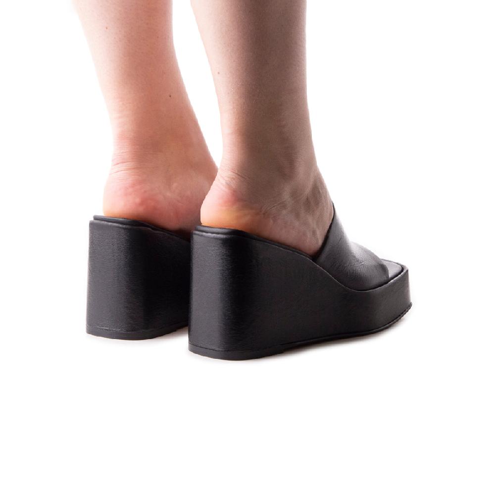 L'intervalle Matamoros Noir Cuir Noir