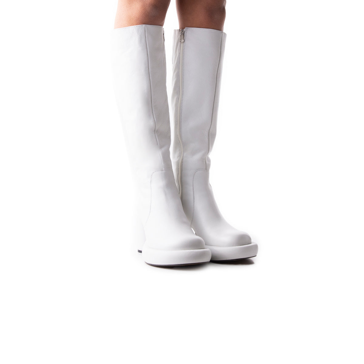 L'intervalle Maverik Blanc Cuir Blanc