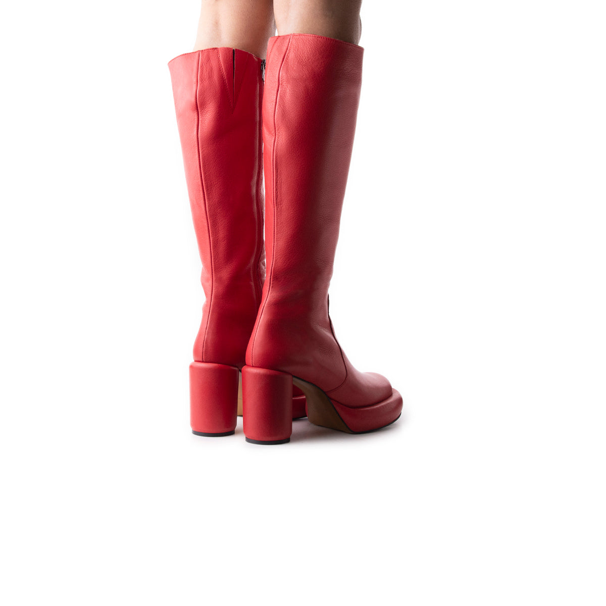 L'intervalle Maverik Rouge Cuir Rouge