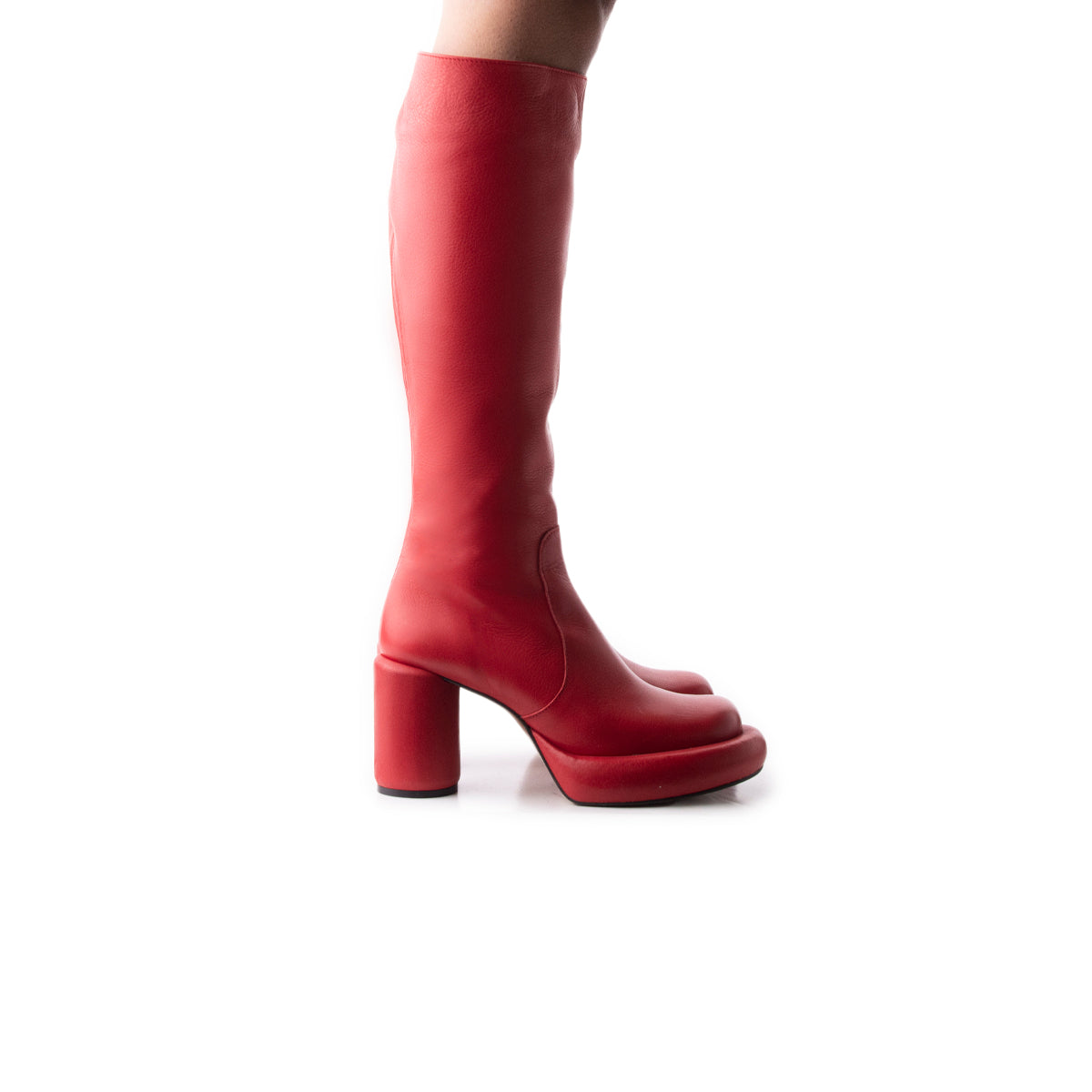 l'intervalle Maverik Rouge Cuir Rouge