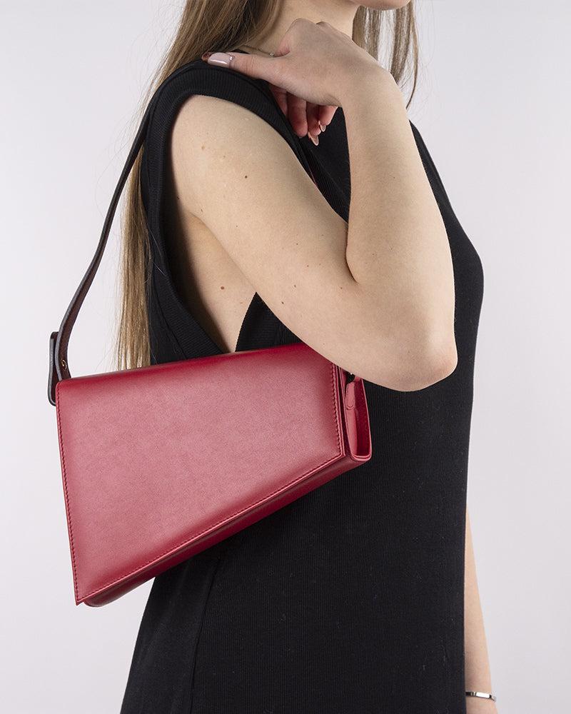 L'intervalle Meeka Rouge Cuir Rouge