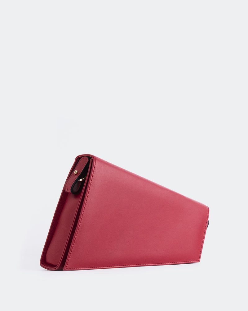 l'intervalle Meeka Rouge Cuir Rouge