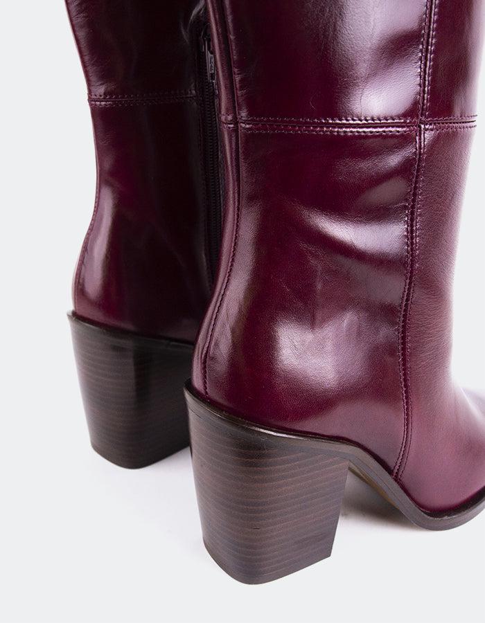 L'intervalle Melville Bordeaux Cuir Bordeaux