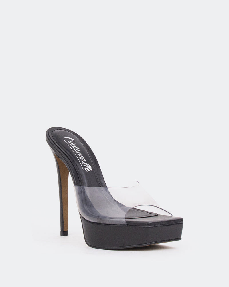 L'intervalle Meredith Noir Clair/Vinyl Noir Noir