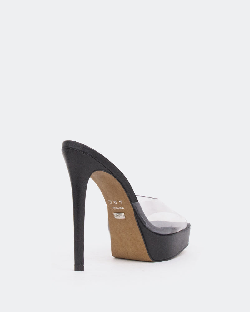 L'intervalle Meredith Noir Clair/Vinyl Noir Noir