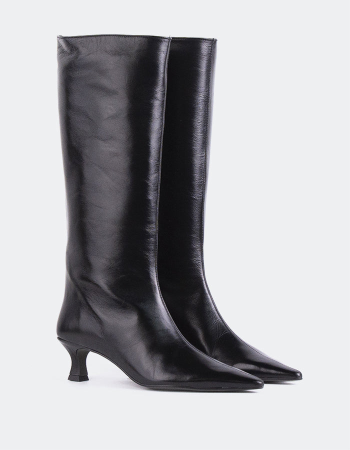L'intervalle Merit Noir Cuir Noir