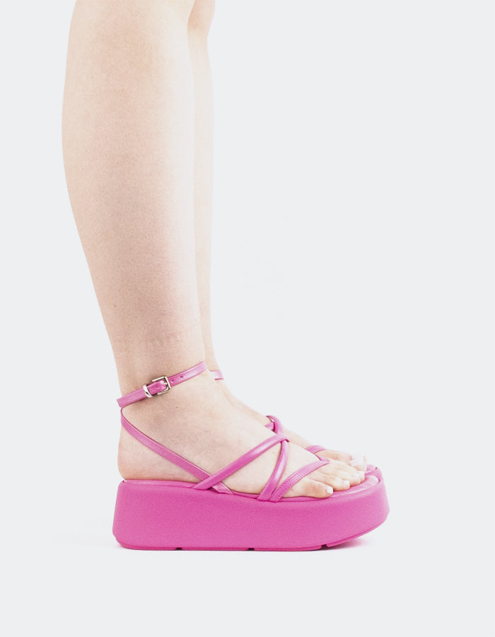 l'intervalle Miel Rose Cuir Rose