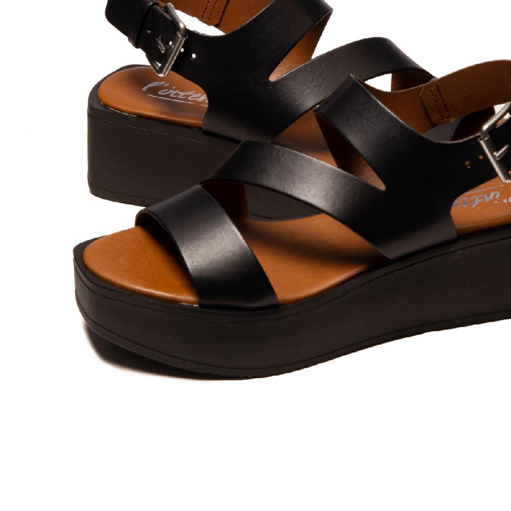 L'intervalle Milazzo Noir Cuir Noir