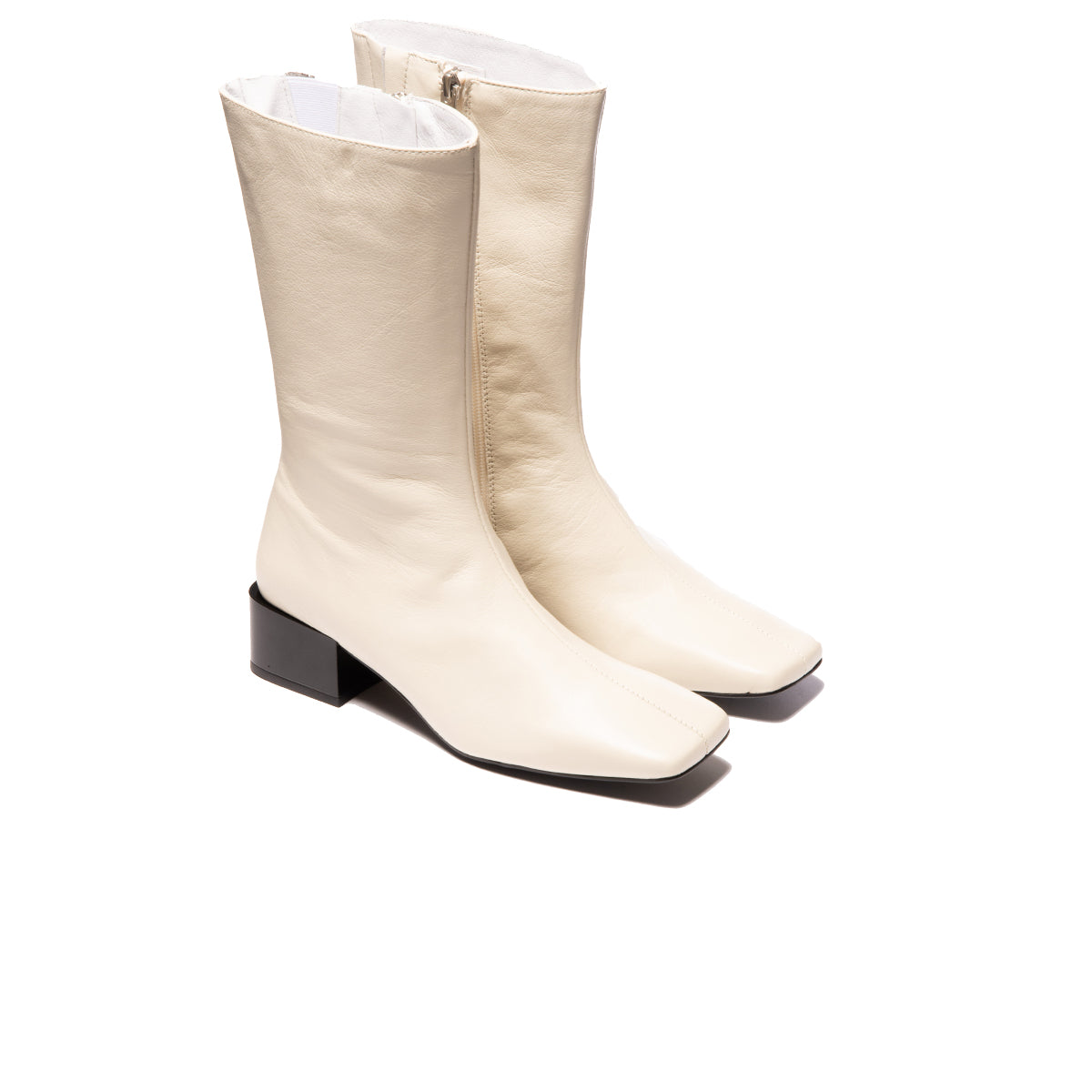 L'intervalle Milton Blanc Cassé Cuir Blanc