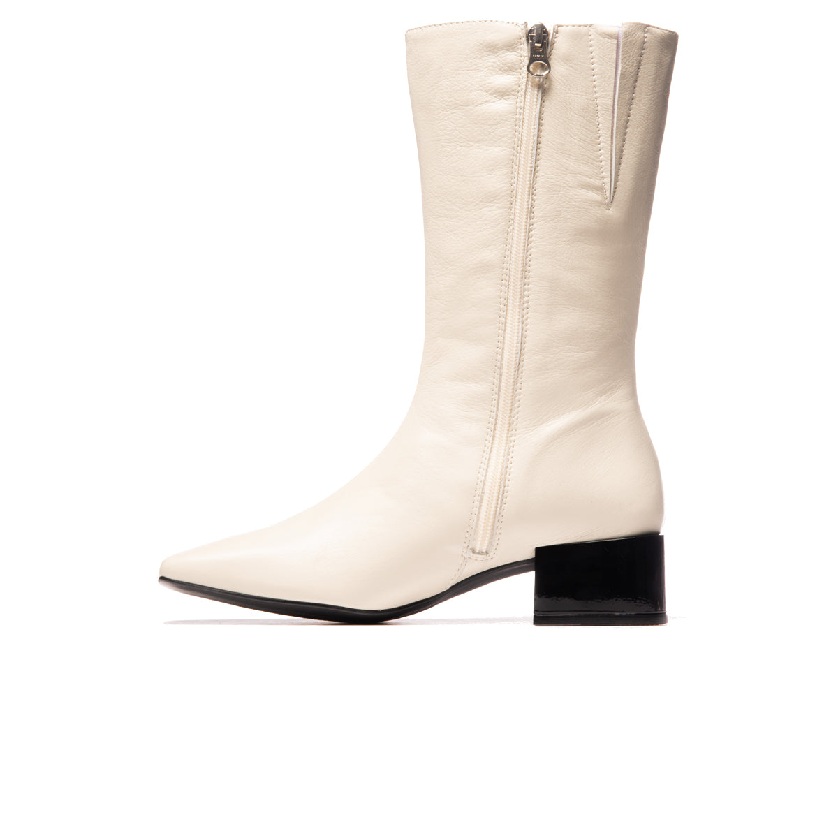 L'intervalle Milton Blanc Cassé Cuir Blanc