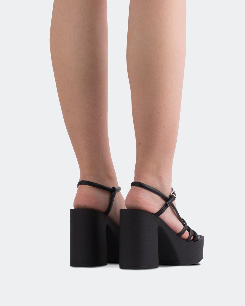 L'intervalle Minou Noir Cuir Noir