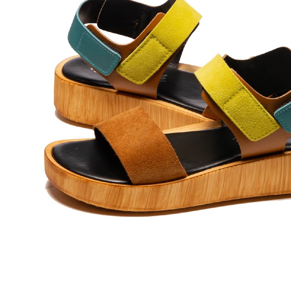 L'intervalle Mist Ocre Multi-couleurs Suède Ocre