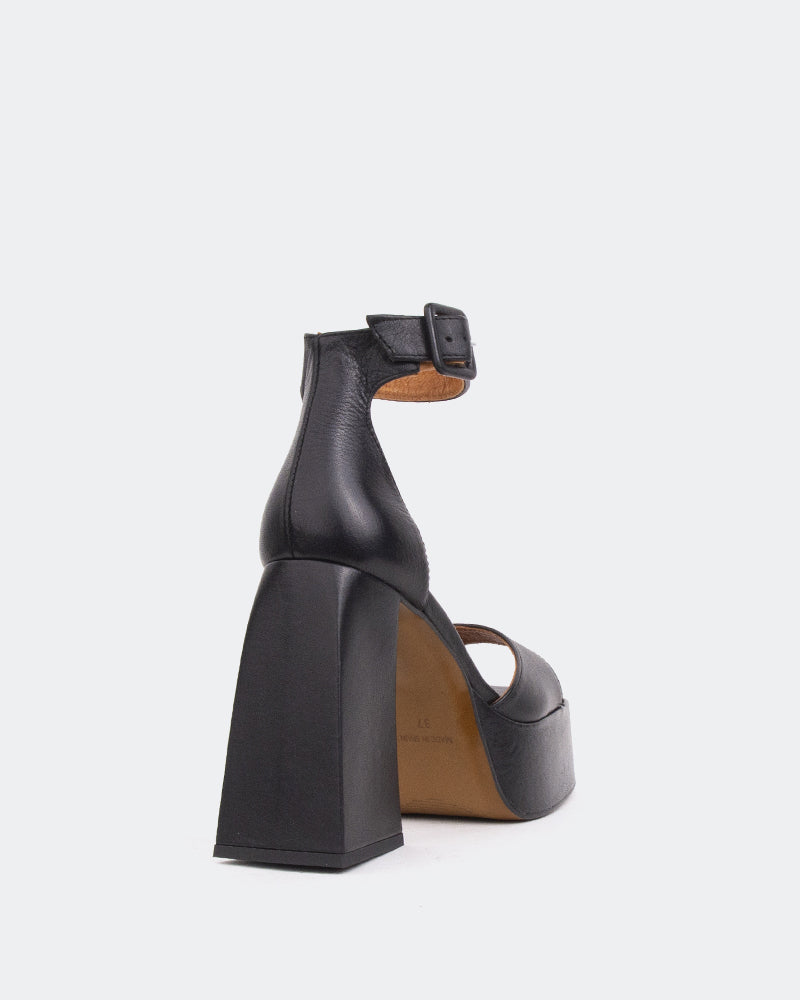 L'intervalle Moore Noir Cuir/Cuir Noir Noir