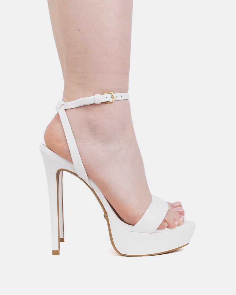 l'intervalle Morena Blanc Cuir Blanc