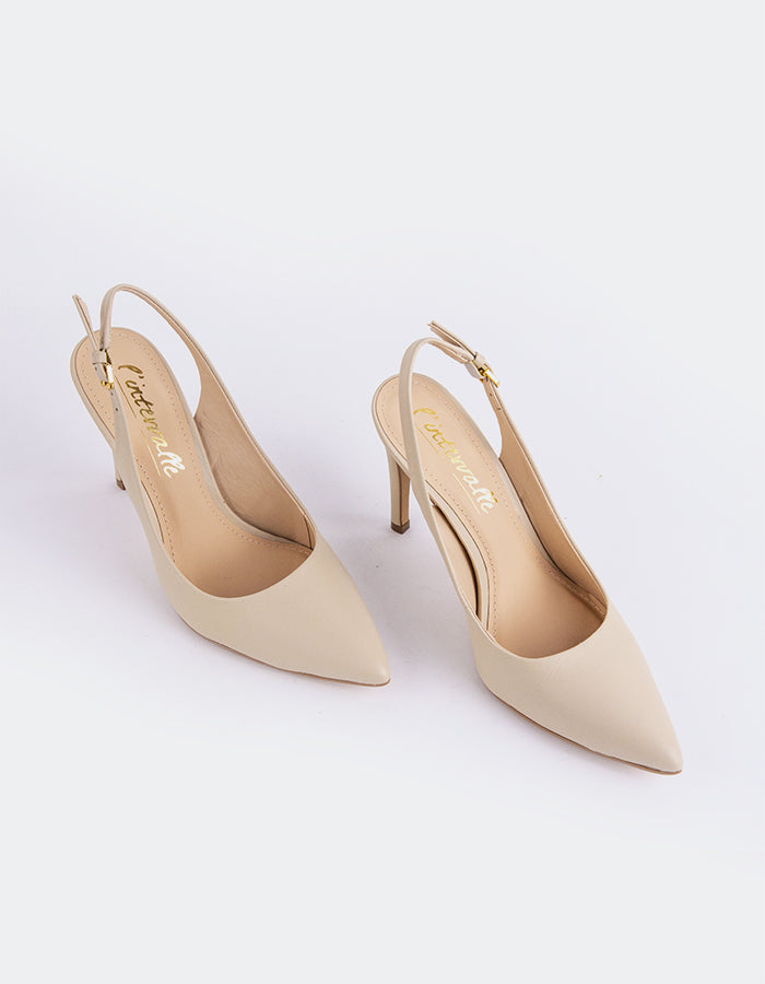 L'intervalle Morisha Blanc Cassé Cuir Blanc