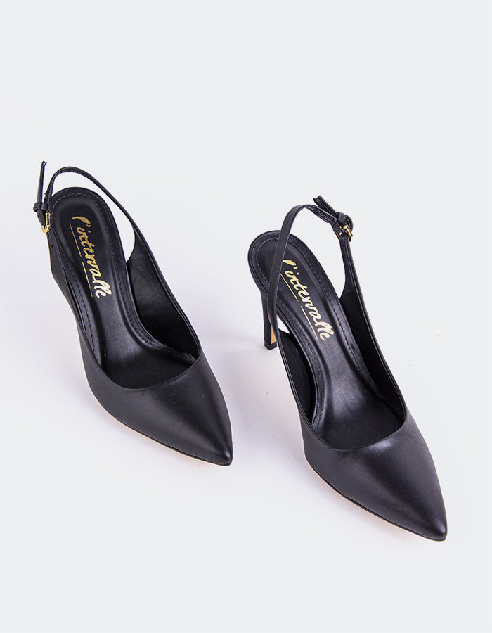 L'intervalle Morisha Noir Cuir Noir