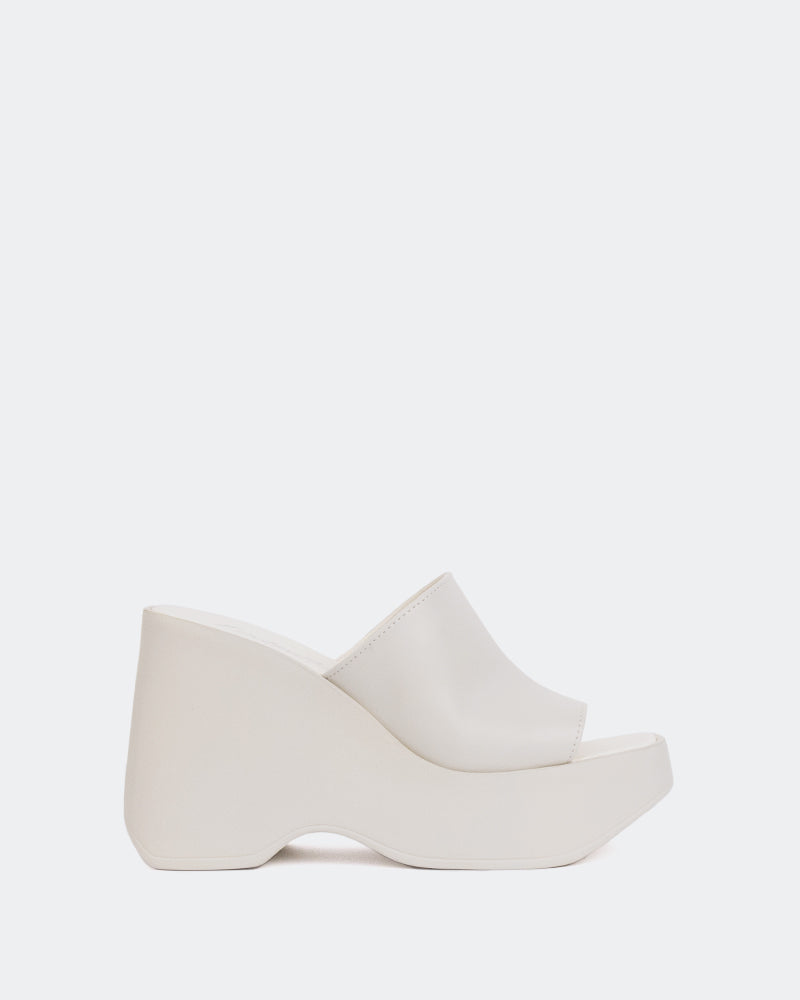 l'intervalle Moss Blanc Cassé Cuir Blanc