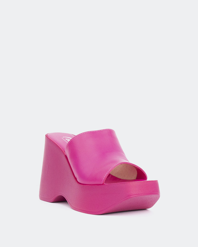 L'intervalle Moss Cuir Fucshia Rose