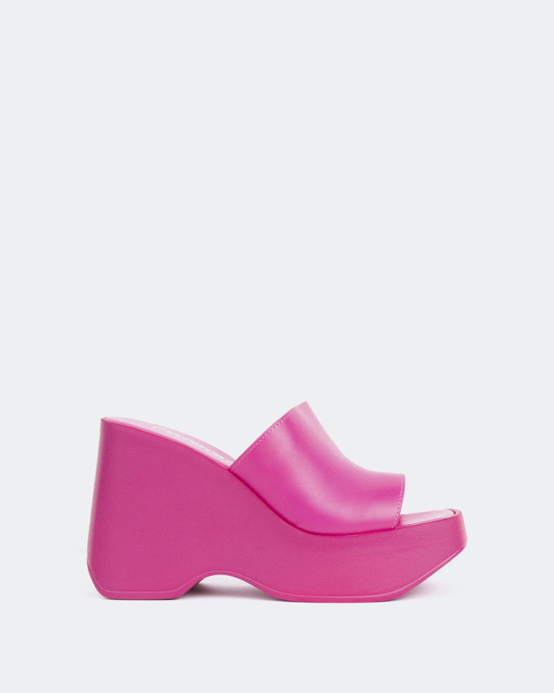 l'intervalle Moss Cuir Fucshia Rose