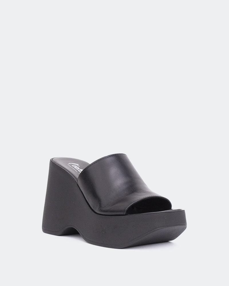 L'intervalle Moss Noir Cuir Noir