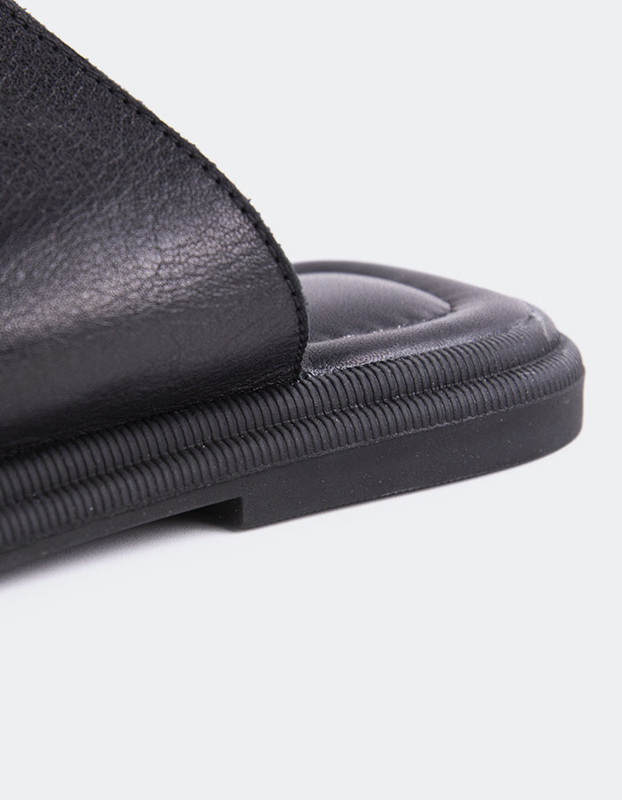 L'intervalle Mostar Noir Cuir Noir