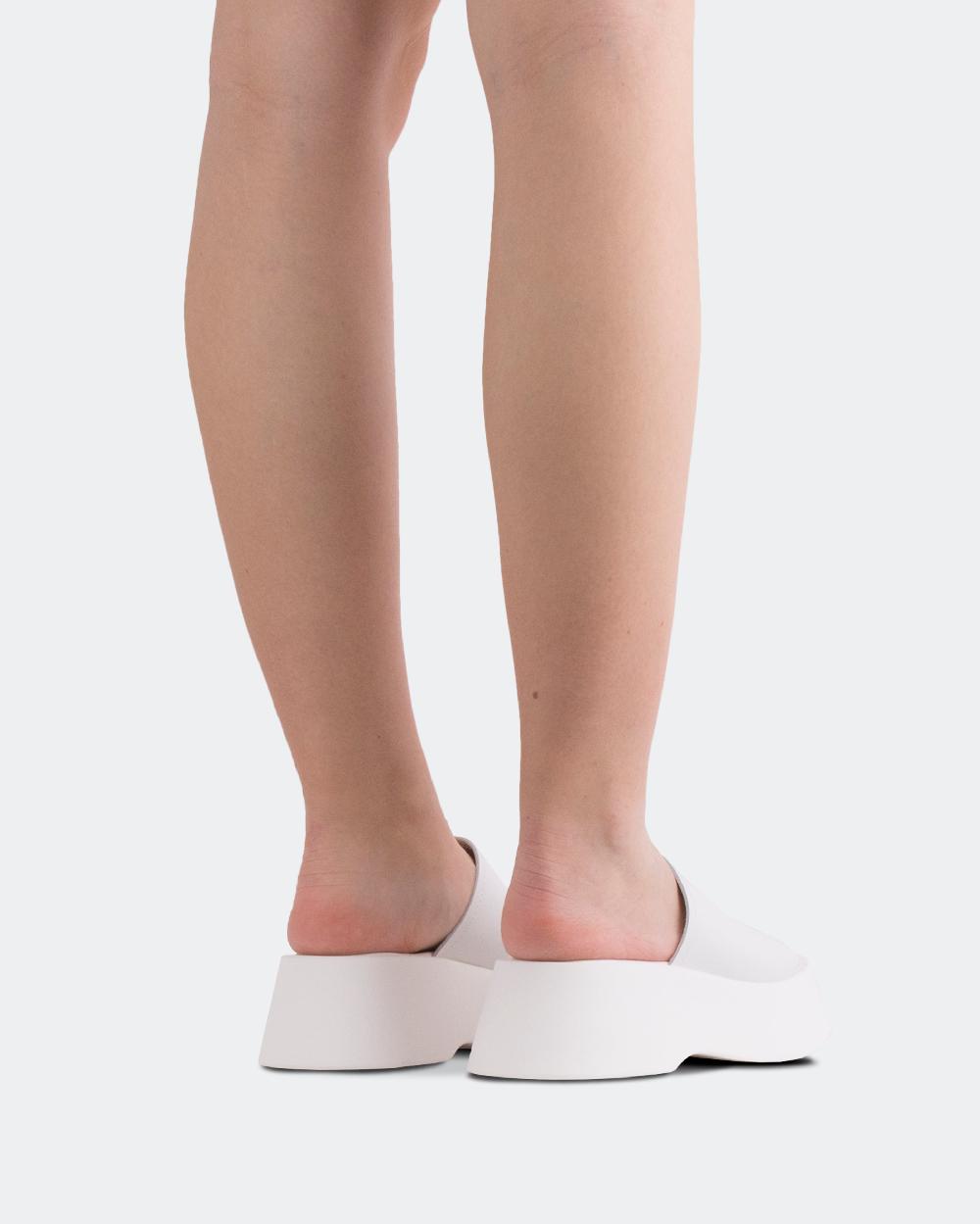 L'intervalle Mulder Blanc Cuir Blanc