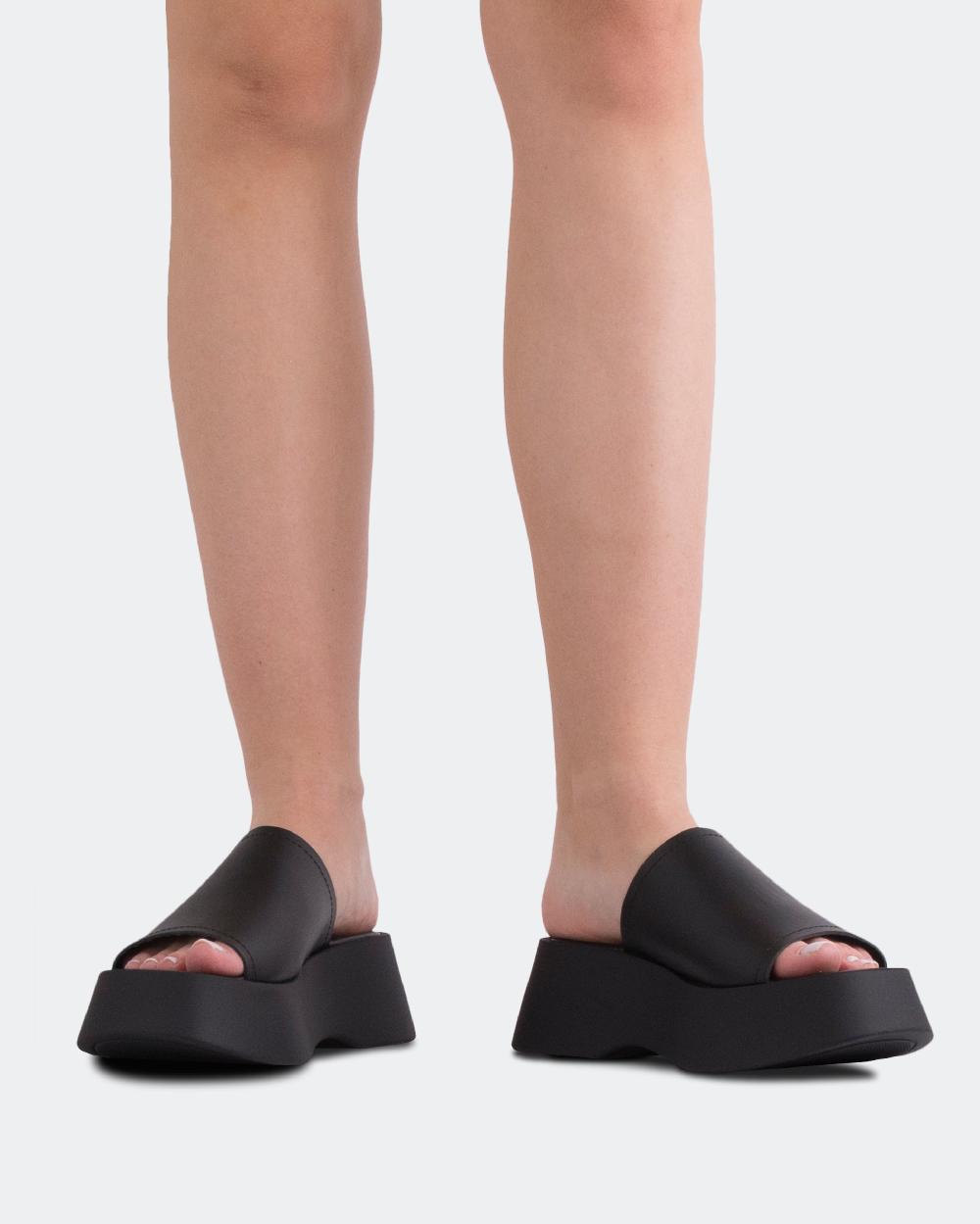 L'intervalle Mulder Noir Cuir Noir