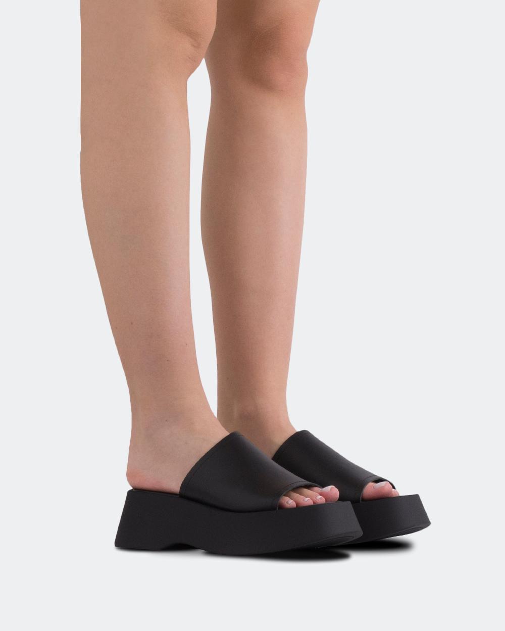 L'intervalle Mulder Noir Cuir Noir