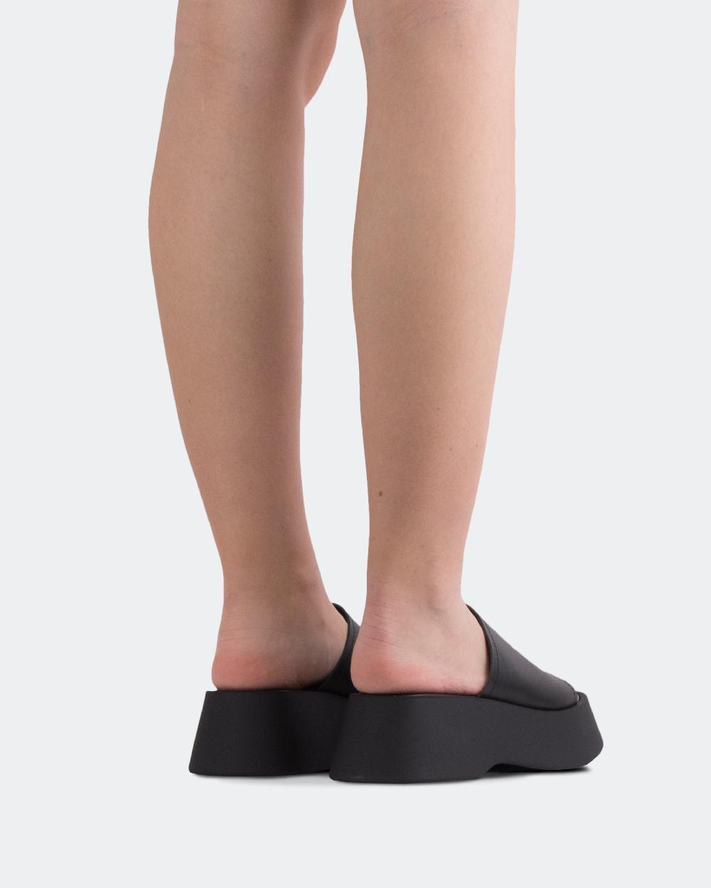 L'intervalle Mulder Noir Cuir Noir