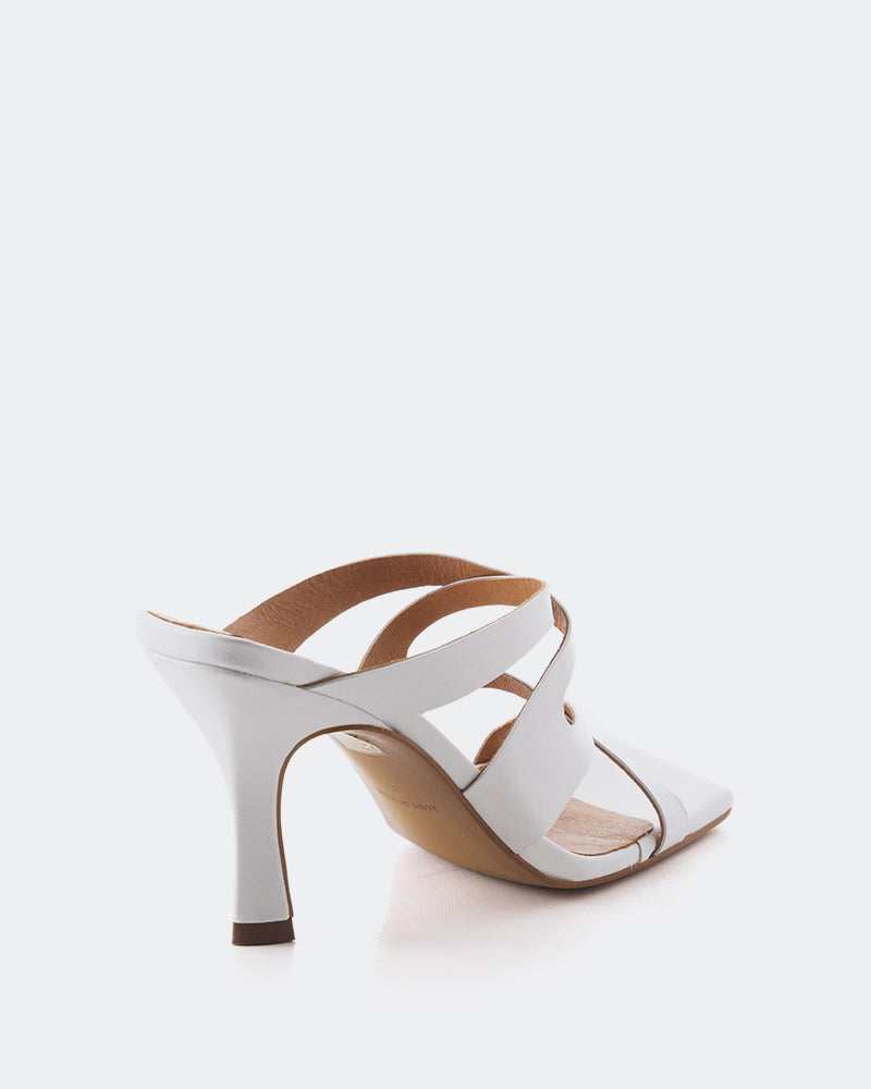 L'intervalle Myrtos Blanc Cuir Blanc