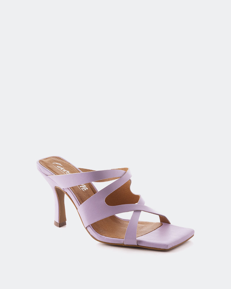 L'intervalle Myrtos Cuir Lilas Mauve