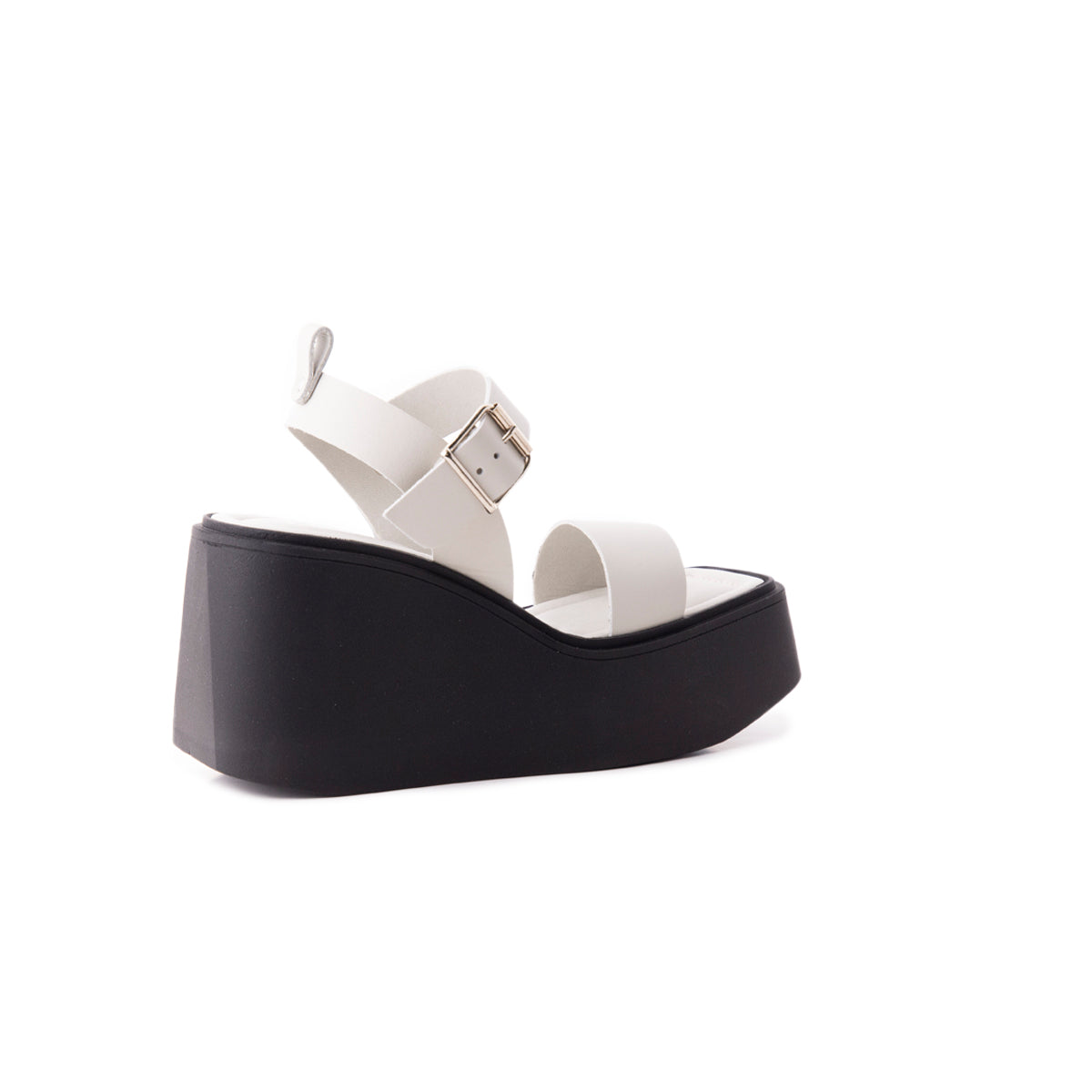 L'intervalle Napoleon Blanc Cassé Cuir Blanc