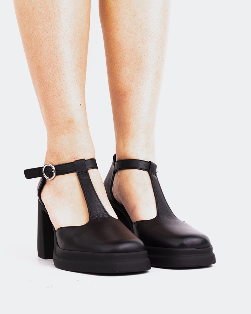 L'intervalle Navona Noir Cuir Noir