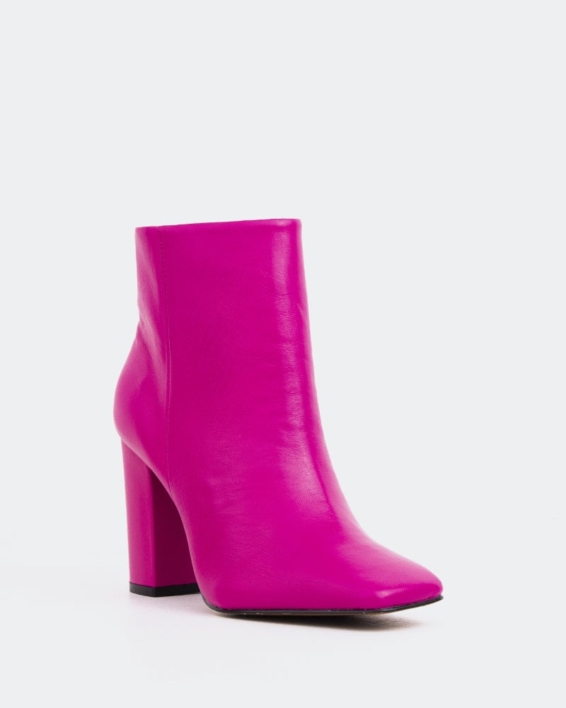 L'intervalle Nesrine Cuir Fuschia Rose