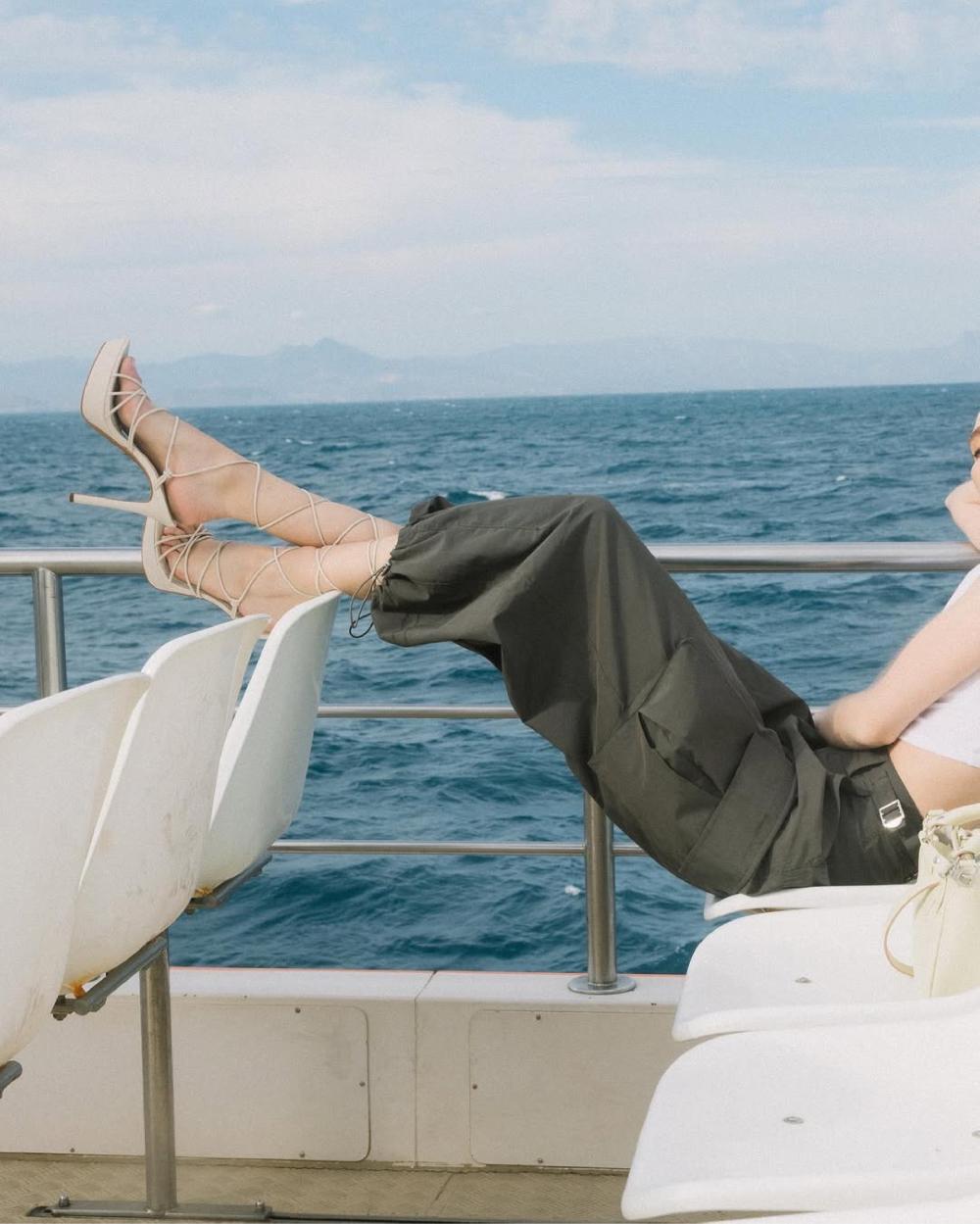 L'intervalle Nevis Blanc Cassé Cuir Blanc