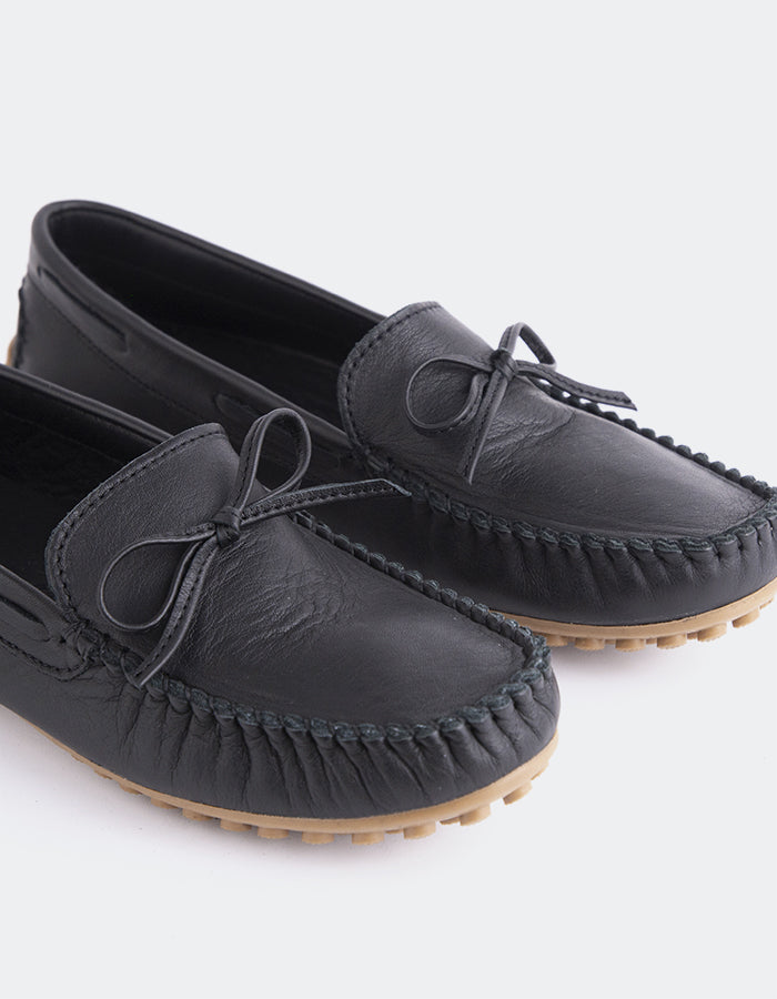 L'intervalle Nhuna Noir Cuir Noir