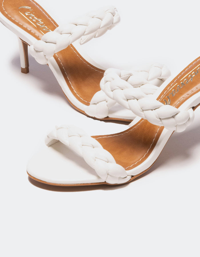 L'intervalle Nigella Cuir Blanc Blanc