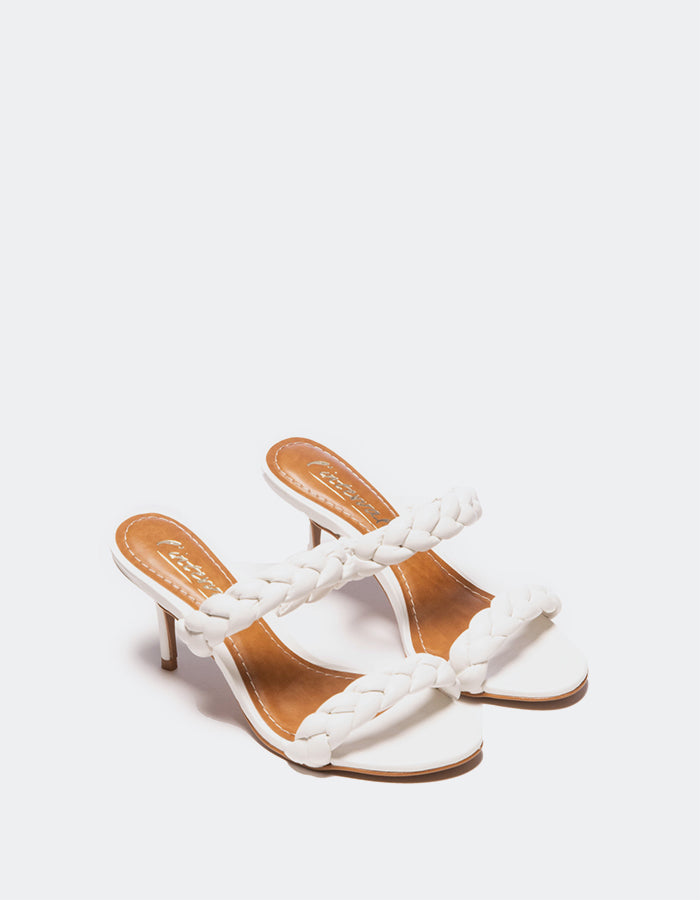 L'intervalle Nigella Cuir Blanc Blanc