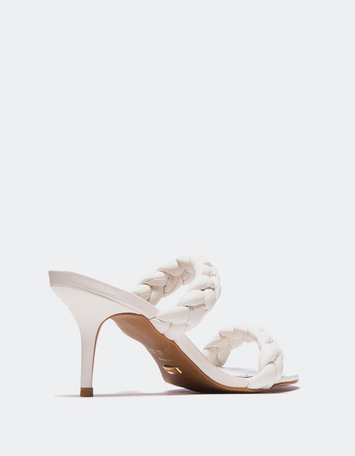 L'intervalle Nigella Cuir Blanc Blanc