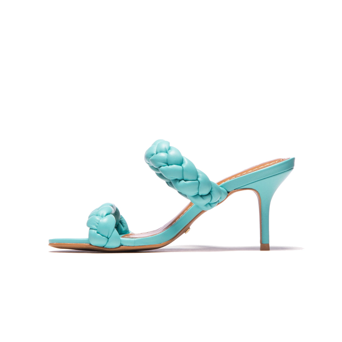 L'intervalle Nigella Cuir Turquoise Bleu