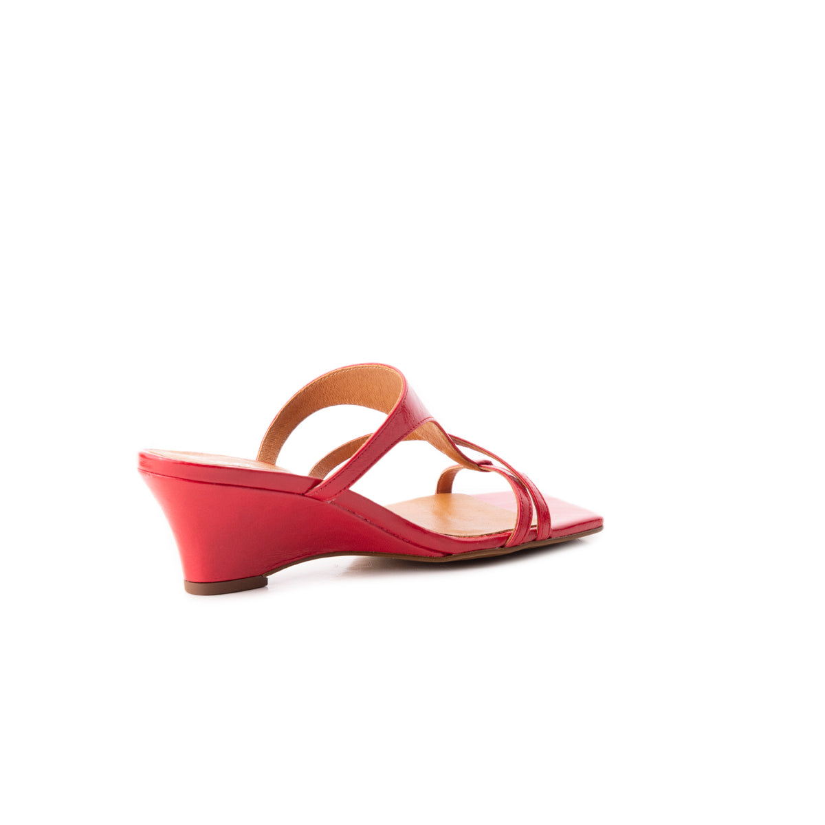 L'intervalle Niobe Rouge Cuir Rouge