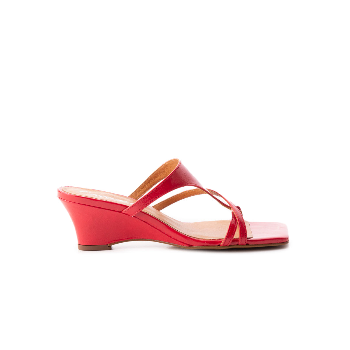 L'intervalle Niobe Rouge Cuir Rouge