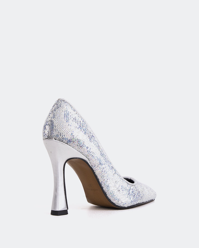 L'intervalle Norah Argent Paillettes Argent